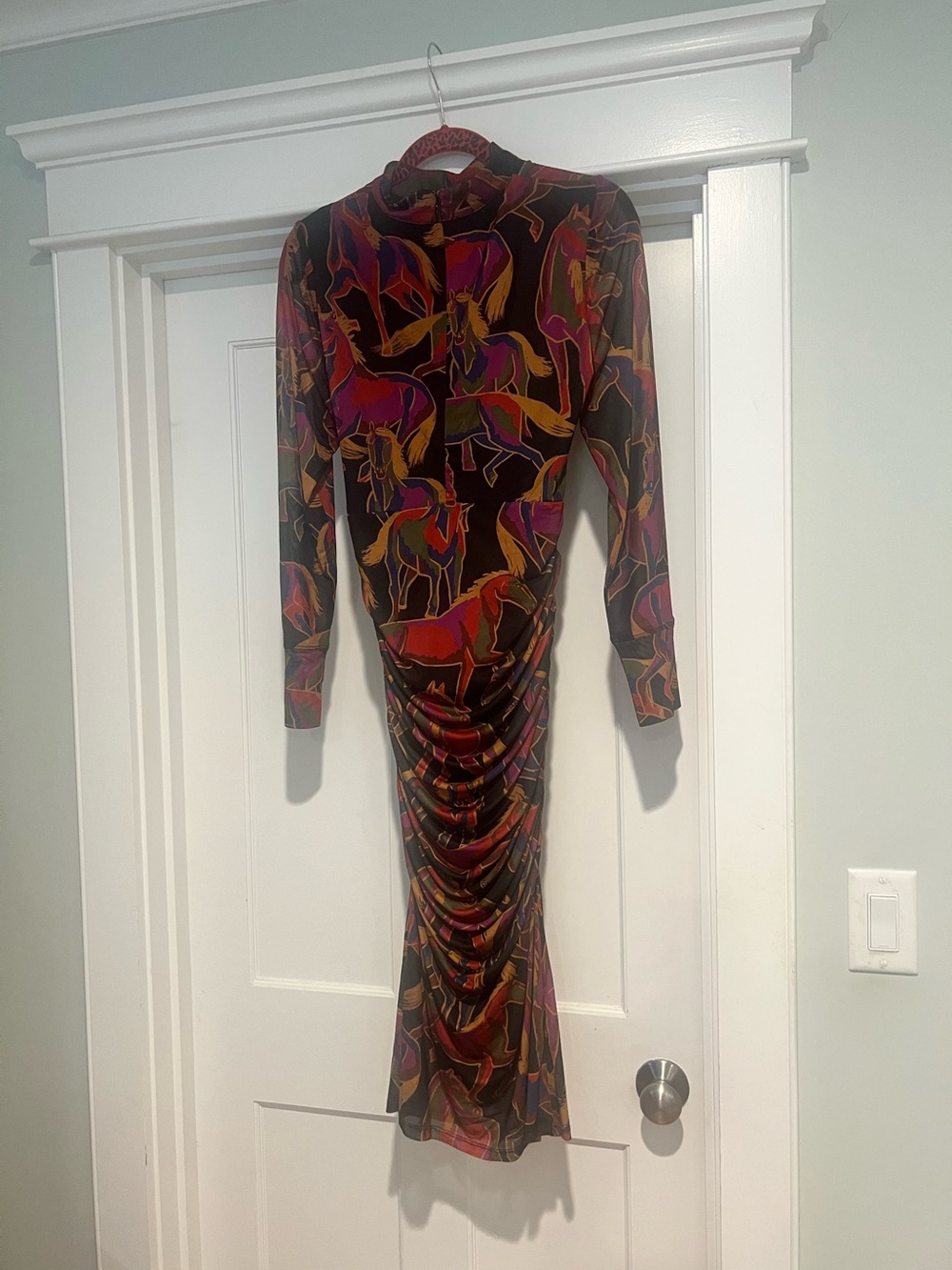 Farm Rio Wild Horses Tulle Midi Dress - NWT - Sz. L - Picture 5 of 11